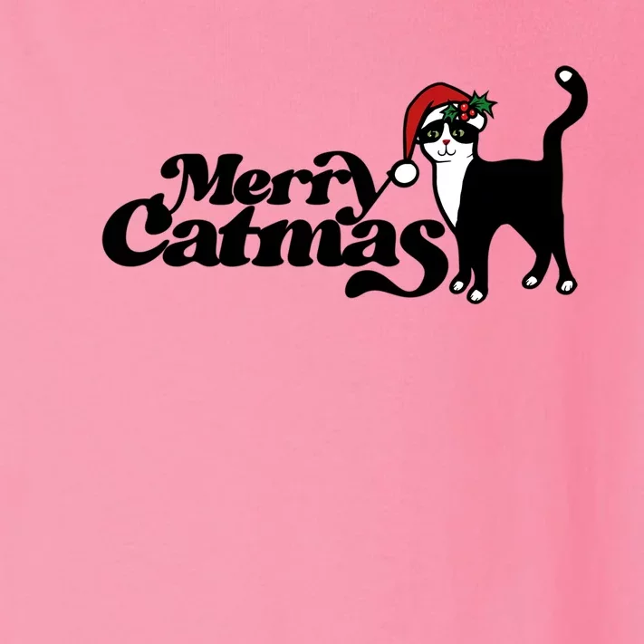 Merry Catmas Christmas Kitty Cats Meow Cool Gift Toddler Long Sleeve Shirt