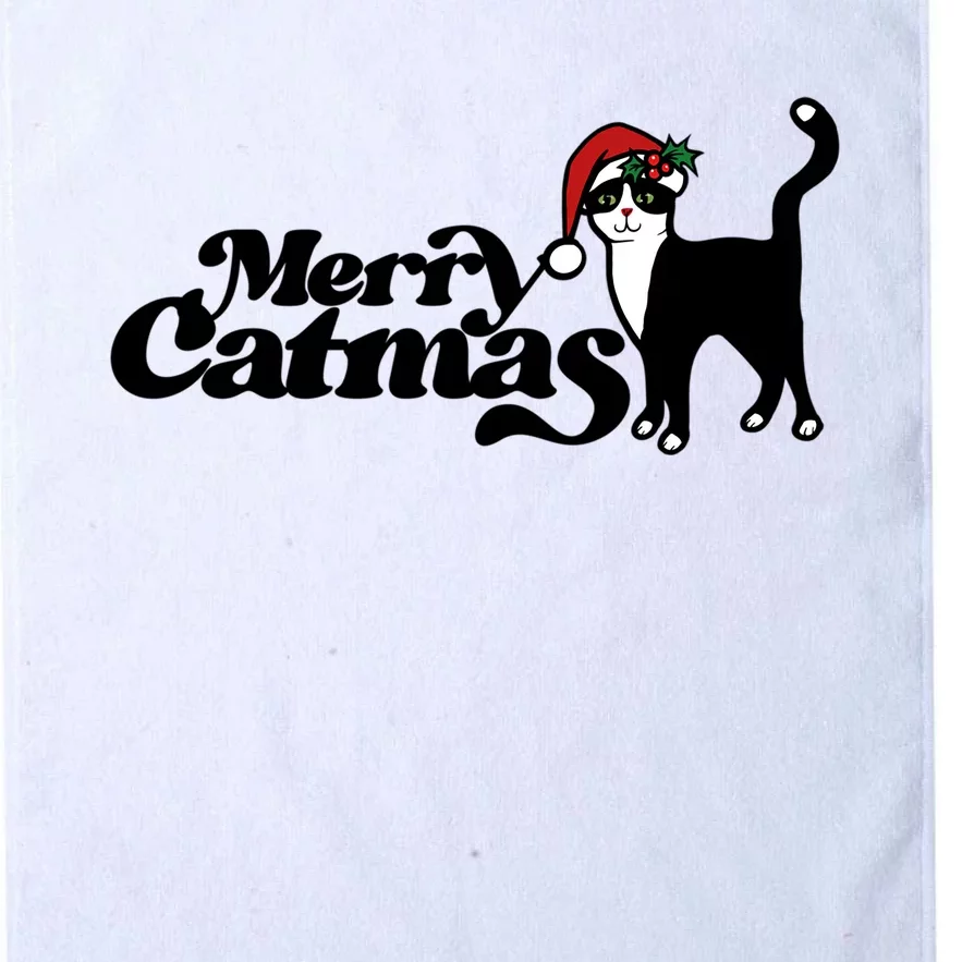 Merry Catmas Christmas Kitty Cats Meow Cool Gift Platinum Collection Golf Towel