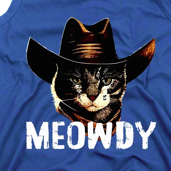 Meowdy Cat Cowboy Tank Top