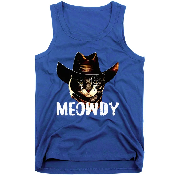 Meowdy Cat Cowboy Tank Top