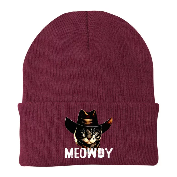 Meowdy Cat Cowboy Knit Cap Winter Beanie