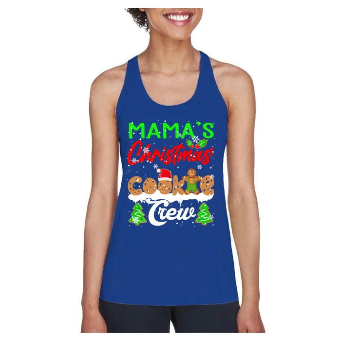 MamaS Christmas Crew Christmas Santa Cookies Gingerbread Gift Women's Racerback Tank