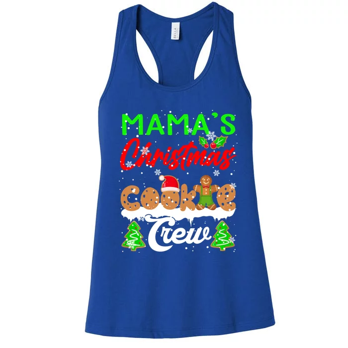 MamaS Christmas Crew Christmas Santa Cookies Gingerbread Gift Women's Racerback Tank