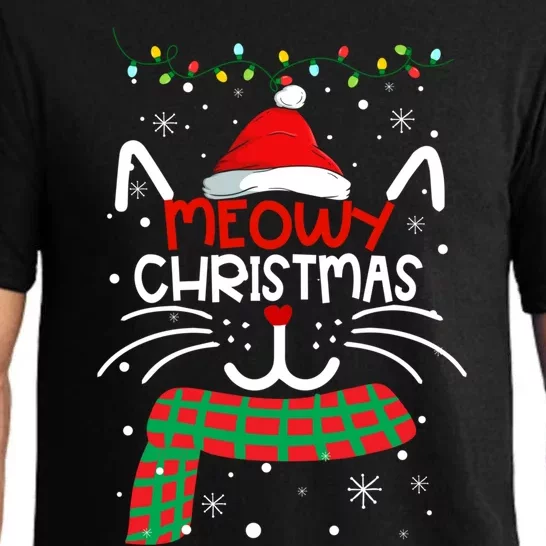 Meowy Catmas Cat Christmas Funny Xmas Girl Boy Gifts Pajama Set