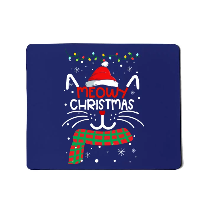 Meowy Catmas Cat Christmas Funny Xmas Girl Boy Gifts Mousepad