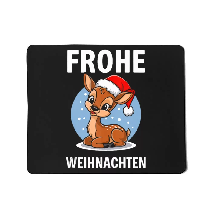 Merry Christmas Deer Frohe Weihnachten Tank Top Mousepad