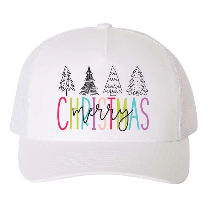 Merry Christmas Dtf Transfer Ready To Press Direct To Film Hot Yupoong Adult 5-Panel Trucker Hat