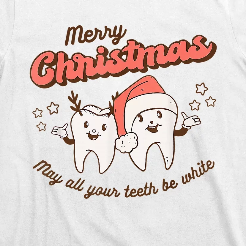 Merry Christmas Dental Snowman Festive Holiday Gift T-Shirt