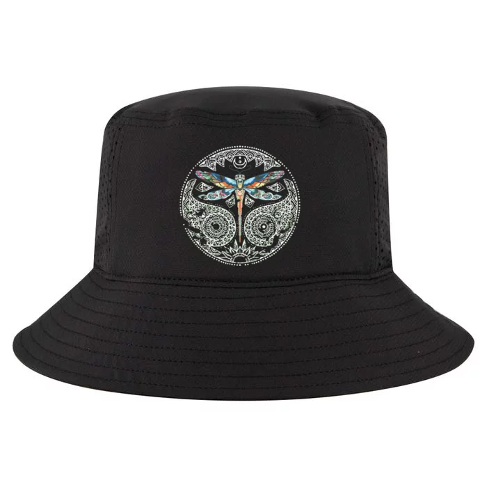 Magical Colorful Dragonfly Tribal Mandala Cool Comfort Performance Bucket Hat