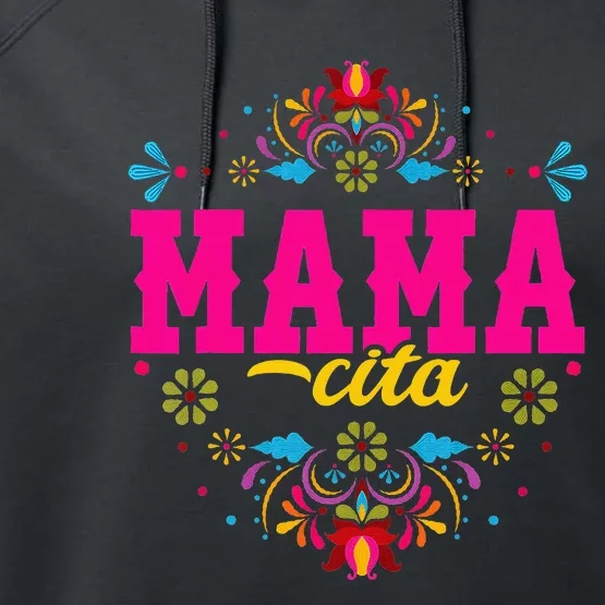 Mamacita Cinco De Mayo Fiesta Mexican Performance Fleece Hoodie