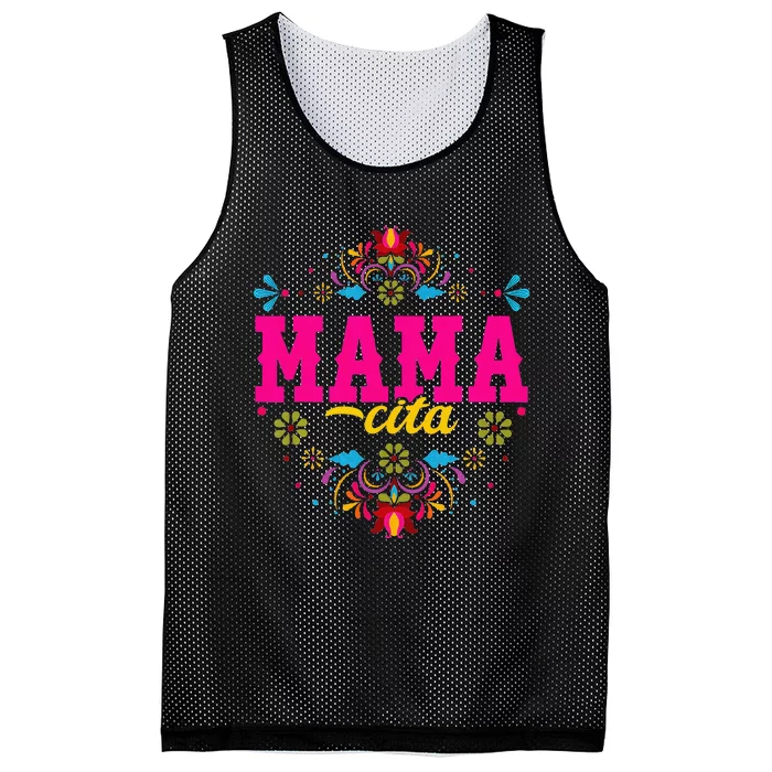 Mamacita Cinco De Mayo Fiesta Mexican Mesh Reversible Basketball Jersey Tank