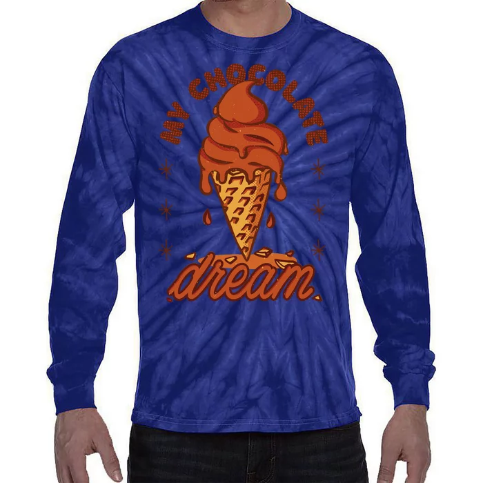 My Chocolate Dream Ice Cream Tie-Dye Long Sleeve Shirt