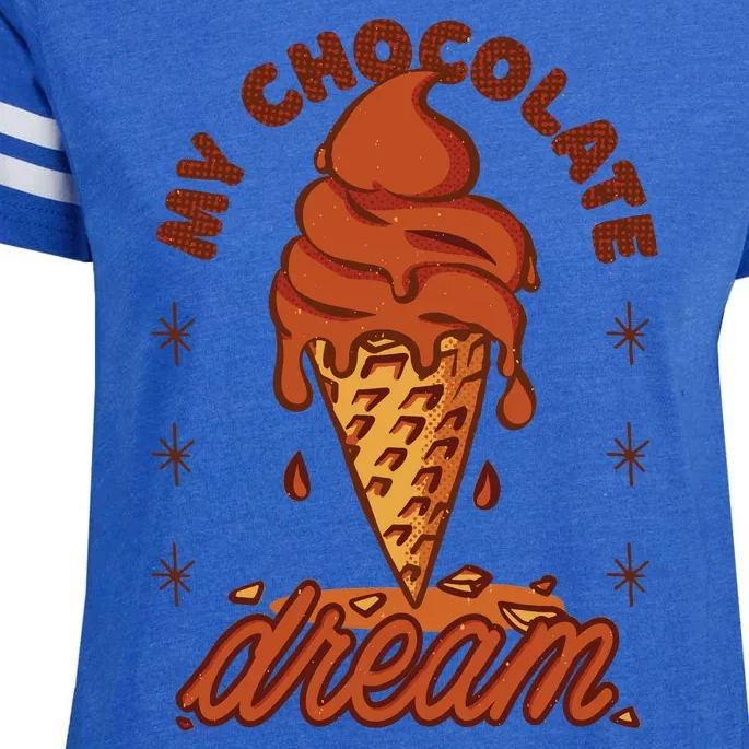 My Chocolate Dream Ice Cream Enza Ladies Jersey Football T-Shirt