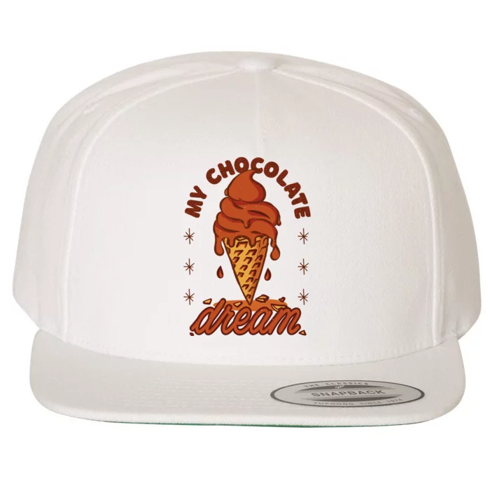 My Chocolate Dream Ice Cream Wool Snapback Cap