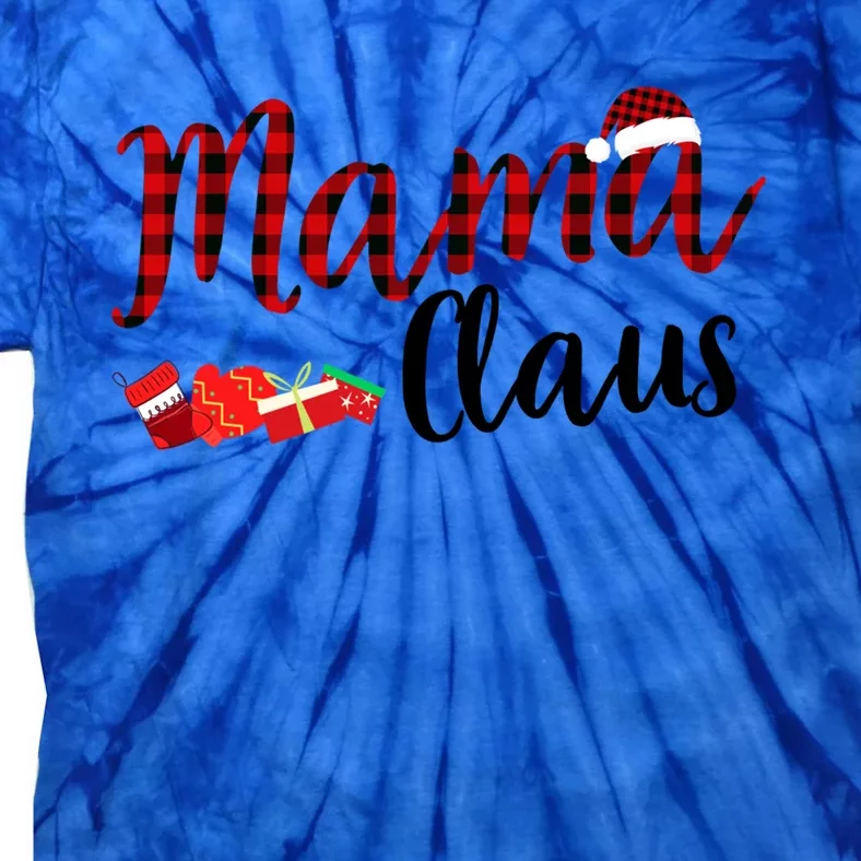 Mama Claus Daddy Claus Claus Mama Claus Pajamas Cute Gift Tie-Dye T-Shirt