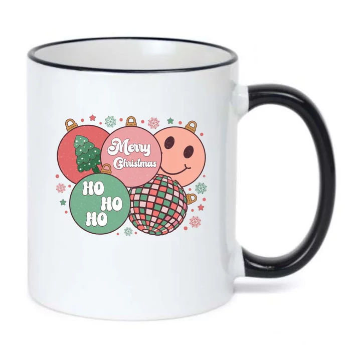 Merry Christmas Disco Ball Ho Ho Ho Black Color Changing Mug