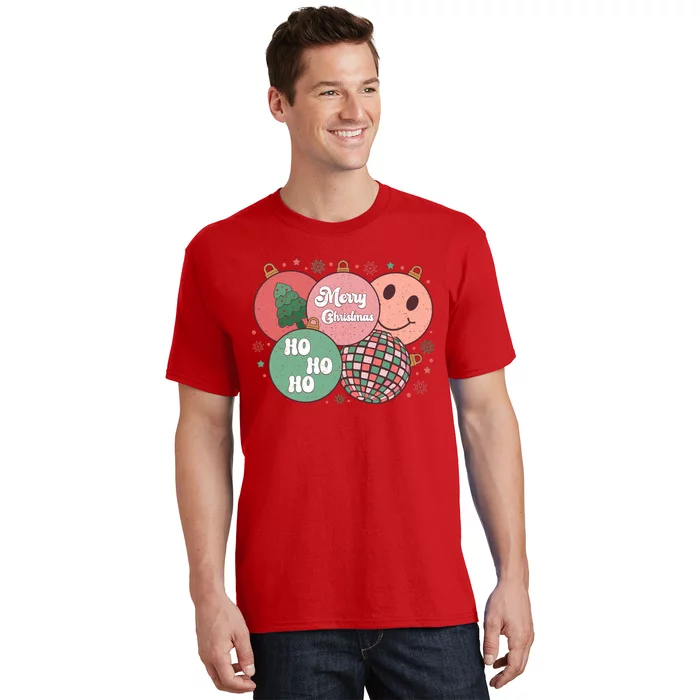 Merry Christmas Disco Ball Ho Ho Ho T-Shirt