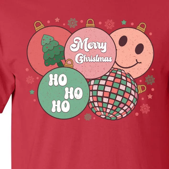 Merry Christmas Disco Ball Ho Ho Ho Tall T-Shirt