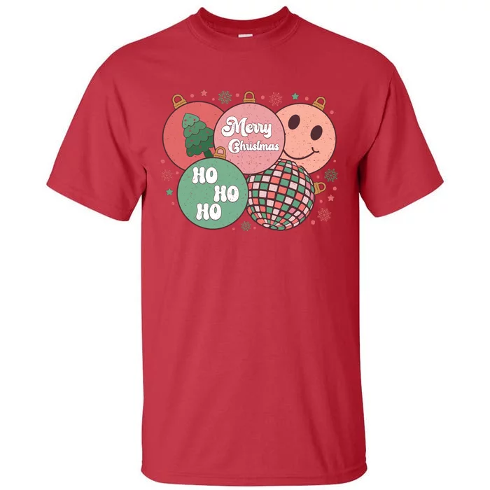 Merry Christmas Disco Ball Ho Ho Ho Tall T-Shirt