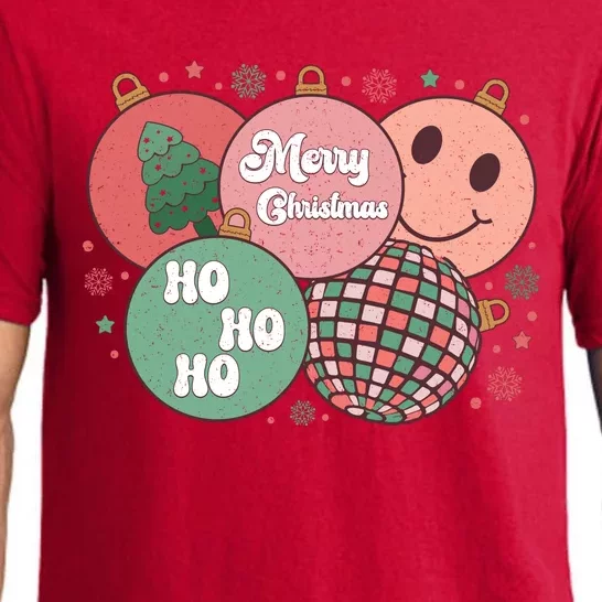 Merry Christmas Disco Ball Ho Ho Ho Pajama Set