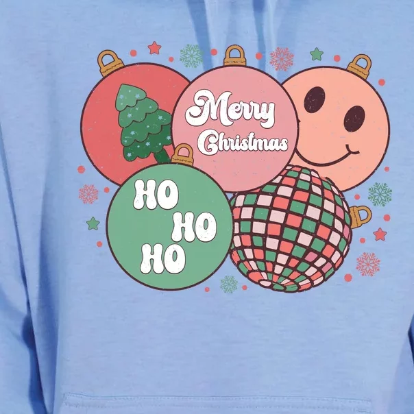 Merry Christmas Disco Ball Ho Ho Ho Unisex Surf Hoodie