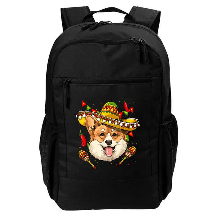 Mexico Cinco De Mayo Corgi Dog Lover Sombrero Mexican Party Daily Commute Backpack