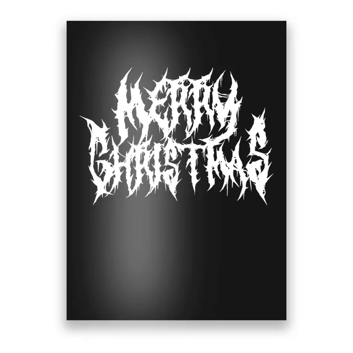 Merry Christmas. Death Metal Black Metal Funny Goth Xmas Poster