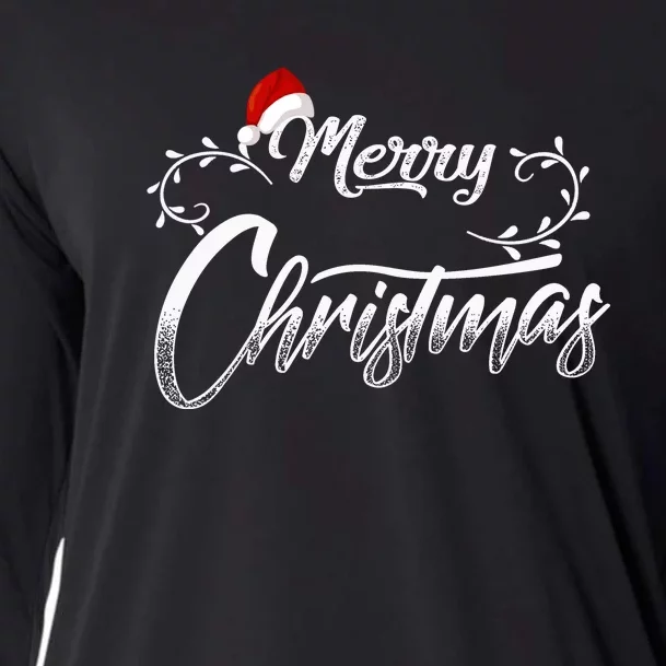 Merry Christmas Design For Your Christmas Holiday Cooling Performance Long Sleeve Crew