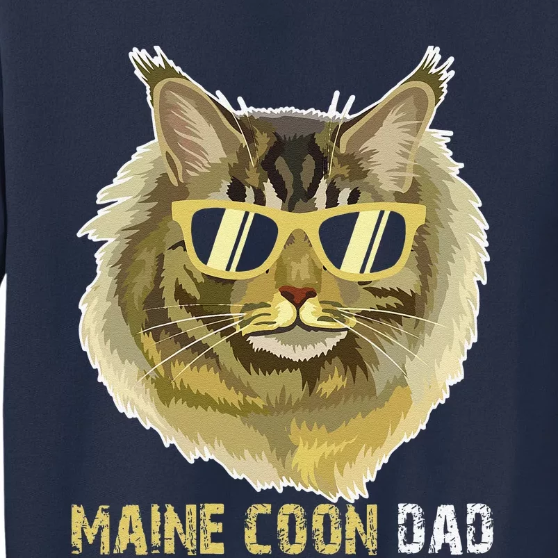 Maine Coon Dad For Cat Lovers Fathers Day Tee Sweatshirt