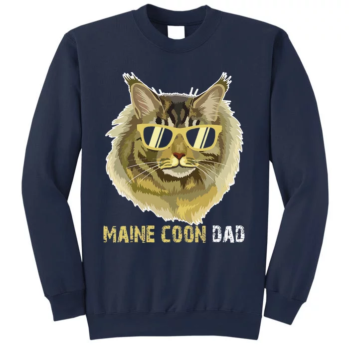 Maine Coon Dad For Cat Lovers Fathers Day Tee Sweatshirt