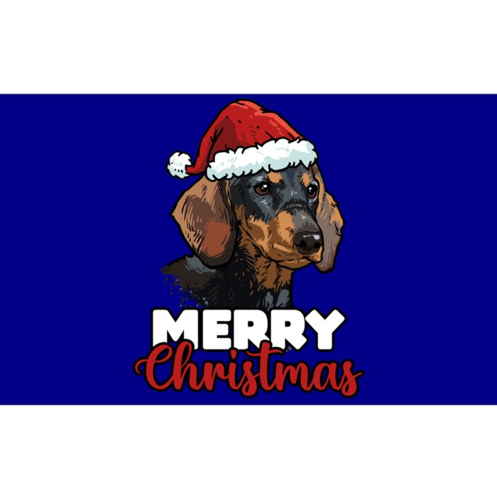 Merry Christmas Dachshund Dog Lover Gift Bumper Sticker