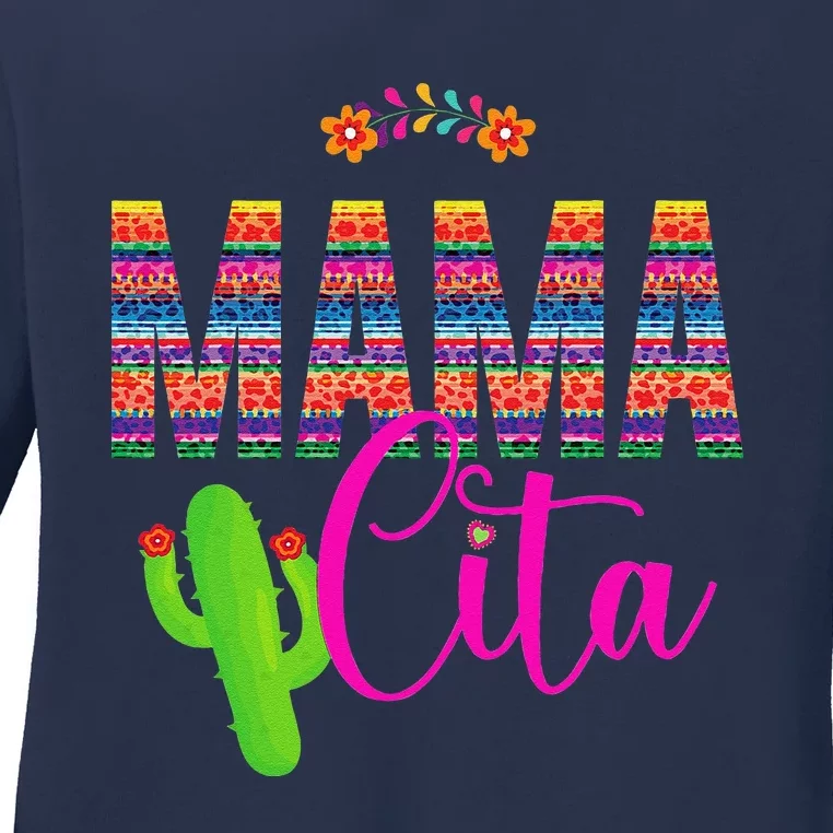 Mamacita Cinco De Mayo 5 De Mayo Cactus Fiesta Women Funny Ladies Long Sleeve Shirt