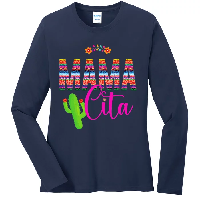 Mamacita Cinco De Mayo 5 De Mayo Cactus Fiesta Women Funny Ladies Long Sleeve Shirt