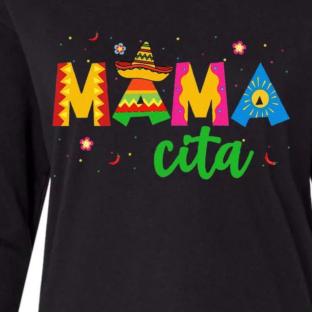 Mamacita Cinco De Mayo Sombrero Women Mama Mom Mother's Day Womens Cotton Relaxed Long Sleeve T-Shirt