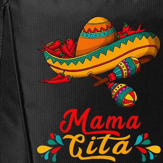 Mamacita Cinco De Mayo Taco Fiesta Mom Funny Mexican Gift City Backpack