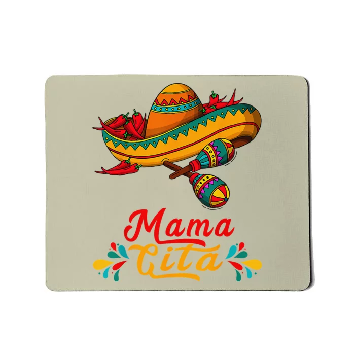 Mamacita Cinco De Mayo Taco Fiesta Mom Funny Mexican Gift Mousepad