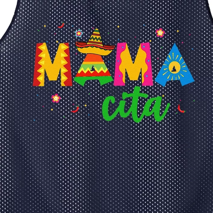 Mamacita Cinco De Mayo Sombrero Women Mama Mom MotherS Day Mesh Reversible Basketball Jersey Tank