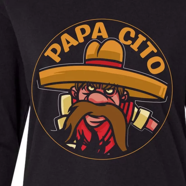 Mexican Cinco De Mayo Party Papa Cito Gift Womens Cotton Relaxed Long Sleeve T-Shirt