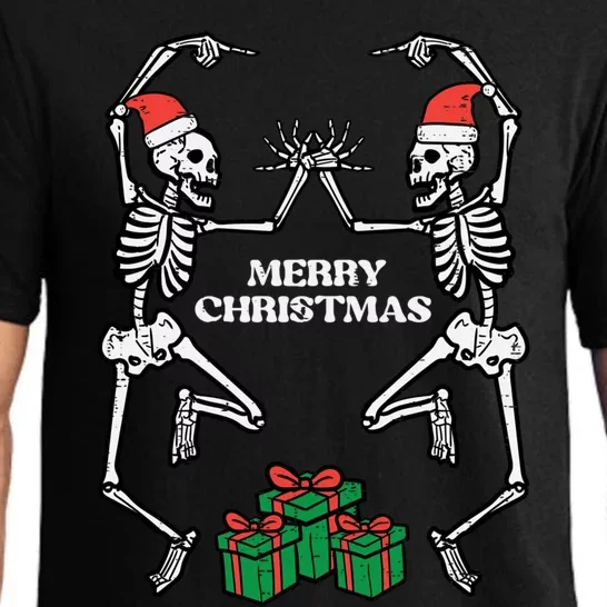 Merry Christmas Dancing Skeletons Funny Xmas Great Gift Pajama Set