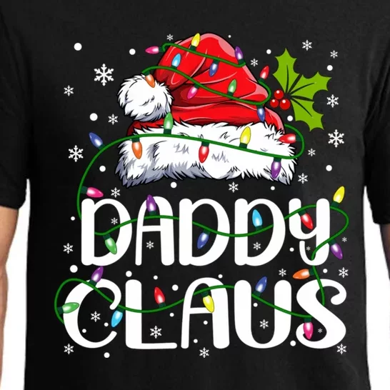 Merry Christmas Daddy Claus Santa Hat Funny Xmas Vibes Dad Pajama Set