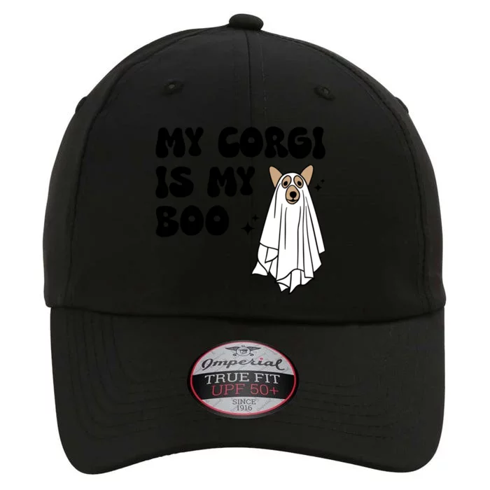 My Corgi Dog Is My Boo Spooky Season Ghost Halloween Groovy Cute Gift The Original Performance Cap