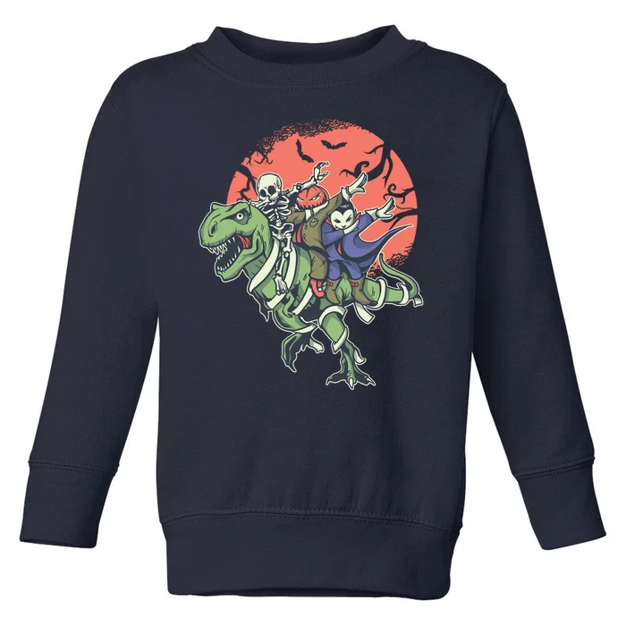 Monster Cartoons Dabbing Toddler Sweatshirt