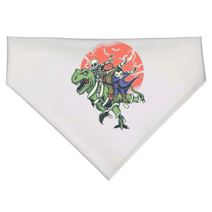 Monster Cartoons Dabbing USA-Made Doggie Bandana