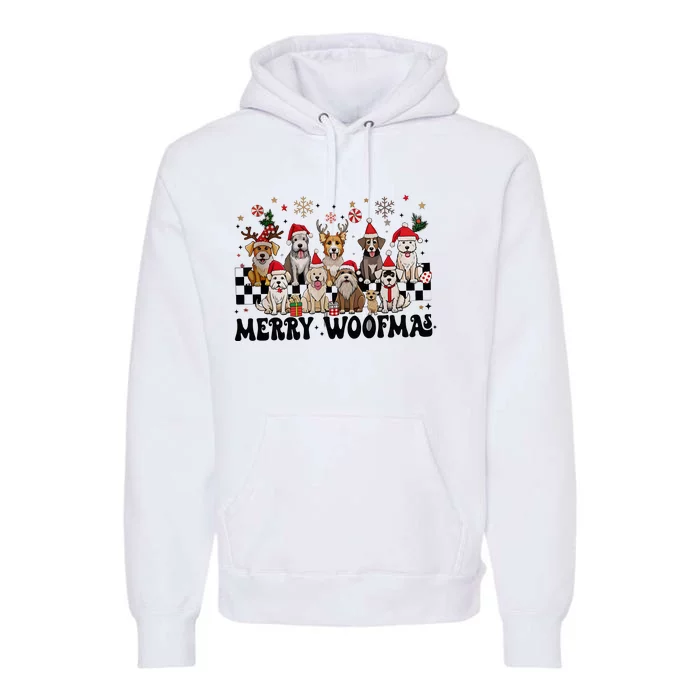 Merry Christmas Dog Santa Dog Lover Premium Hoodie