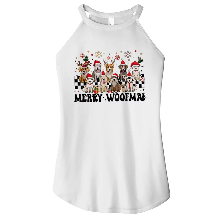 Merry Christmas Dog Santa Dog Lover Women’s Perfect Tri Rocker Tank