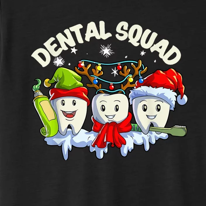 Matching Christmas Dental Squad Christmas Dentist Teeth Xmas ChromaSoft Performance T-Shirt