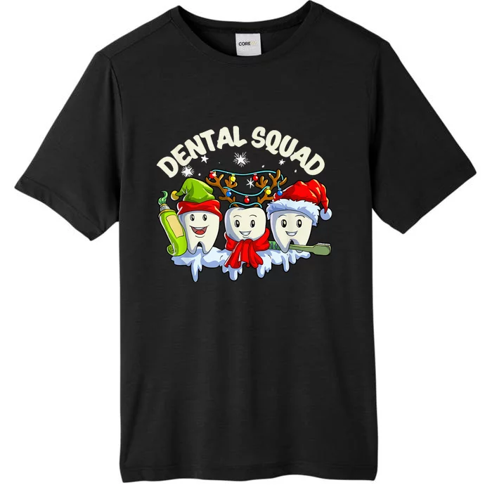 Matching Christmas Dental Squad Christmas Dentist Teeth Xmas ChromaSoft Performance T-Shirt