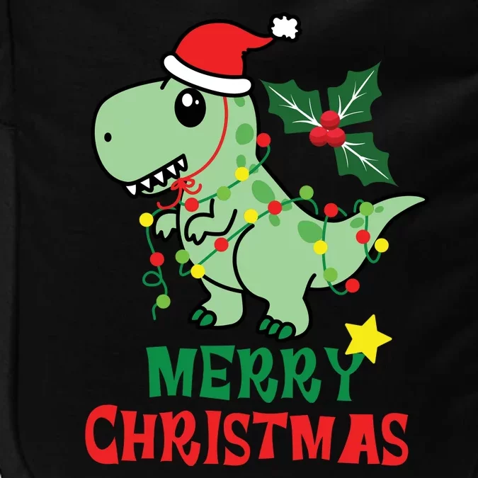 Merry Christmas Dino Holiday Impact Tech Backpack