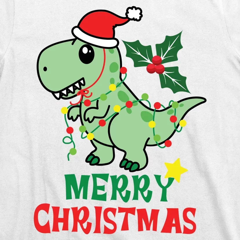 Merry Christmas Dino Holiday T-Shirt