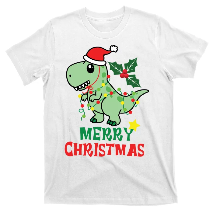 Merry Christmas Dino Holiday T-Shirt